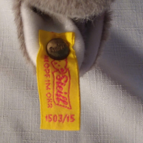 Vintage Steiff Manni Hase Bunny Rabbit 1503 15 Grey 1984-1987 IDS West Germany - Picture 10 of 15